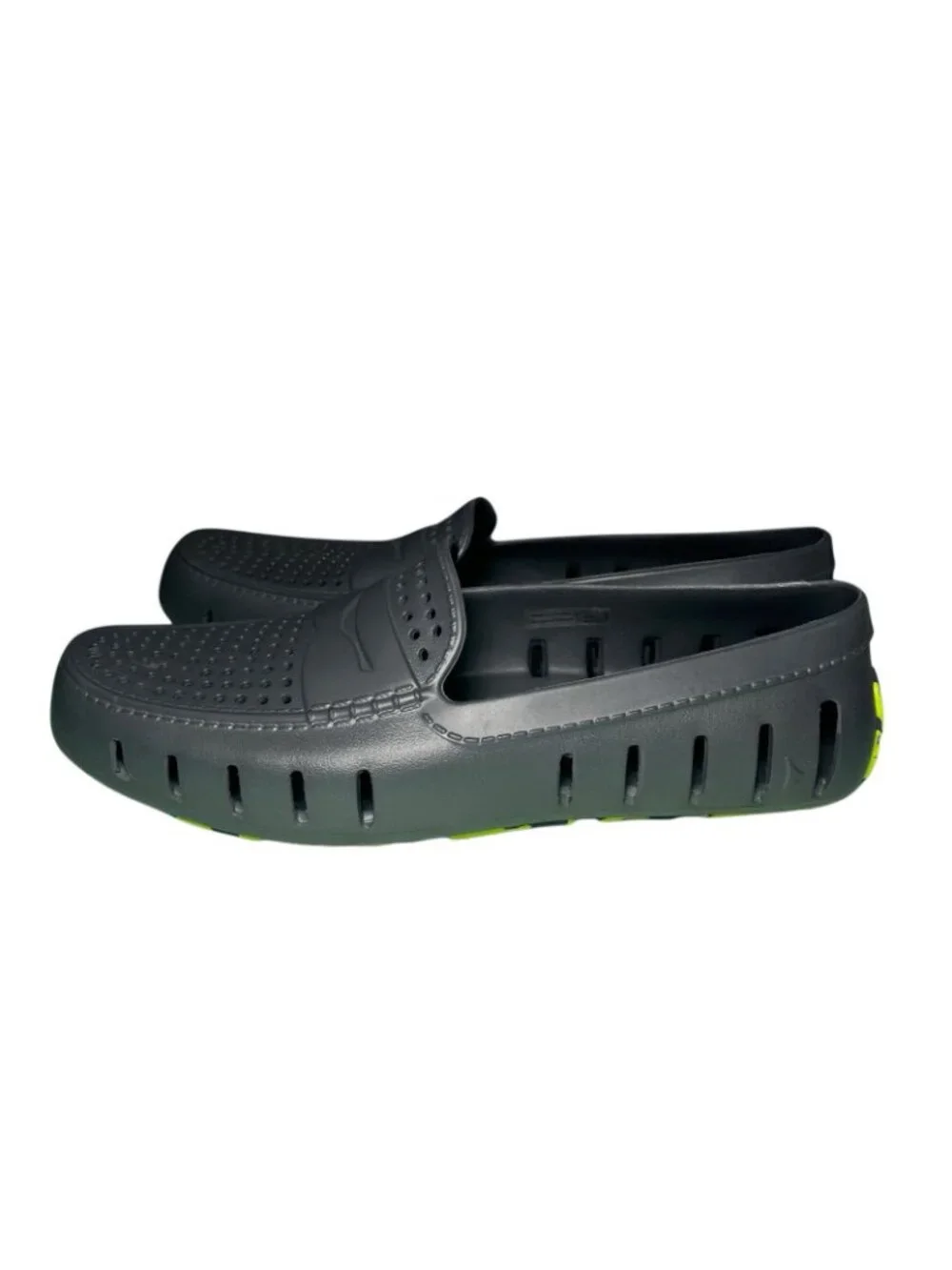 Floaters Men's Size 12 Gray Green Waterproof Driving Loafers Boat Shoes